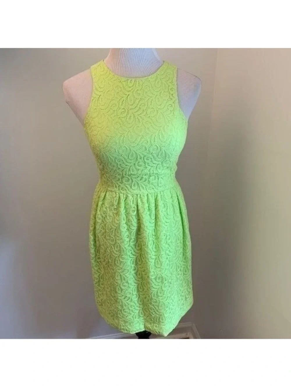 Cynthia Steffe Neon Lace Dress Sz 2